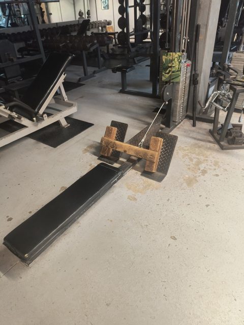 The seated cable row machine at the gym