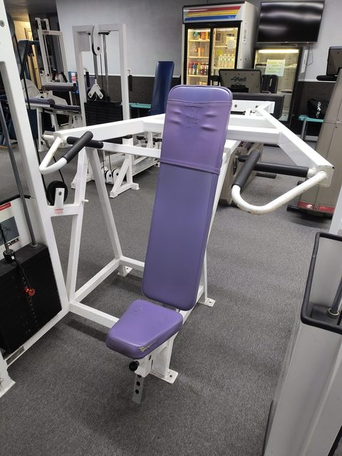 The shoulder press machine at the gym